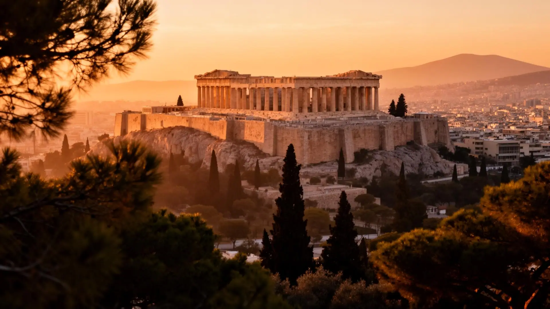 The Acropolis of Athens at golden hour — Elysian Privé private chauffeur-driven tours in Greece